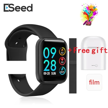 

ESEED P80 smart watch men women IP68 waterproof full touch screen smartwatch Heart Rate Monitor for samsuang xiaomi huawei watch