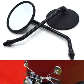 

Universal round 10mm motorcycle rearview mirror convex mirror For Kawasaki ER-6F ER-6N ZX-6 ZZR600 ZX9R Z750 NINJA 650R Z750S