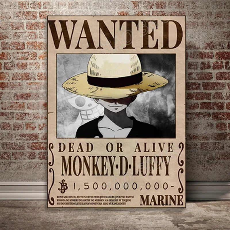 One Piece Monkey D Luffy Wanted Poster