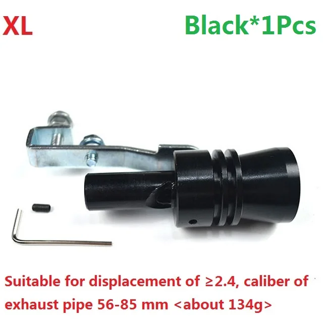 BlackXL Motorcycle Car Exhaust Modified Muffler Universal Tail Pipes Sound Turbo Whiste Universal Modification Accessories 2020NEW Hot - Цвет: BlackXL