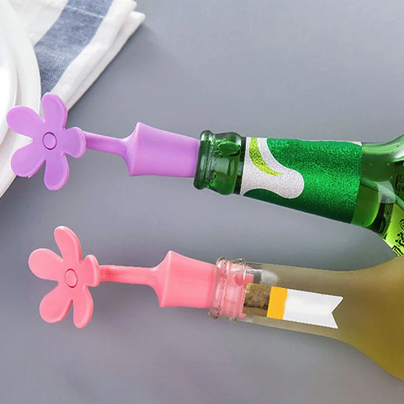 Новая пробка для бутылки вина Силиконовые Цветы Бар инструменты сохранение вино пробки кухня пробка шампанского вина бутылочные крышки
