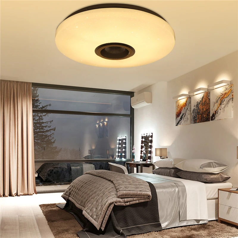 

WiFi Modern RGB LED Ceiling Light Home Lighting APP bluetooth Music Light Bedroom Lamp Smart Ceiling Lamp Remote Control