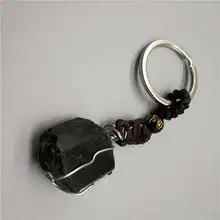 Продукт чистоты 99% натуральный черный турмалин каменный брелок энергетическая чакра брелок