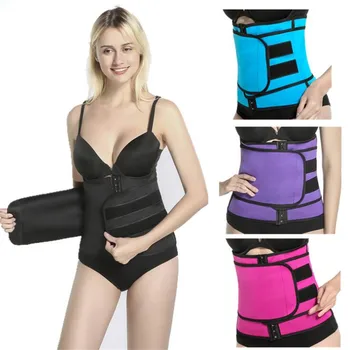 

Inadice 2019 Fashion Elastic Belt Neoprene Clothing Corset Belt Wide Belt Solid Men Slimming Belt Wholesale Women Cummerbunds