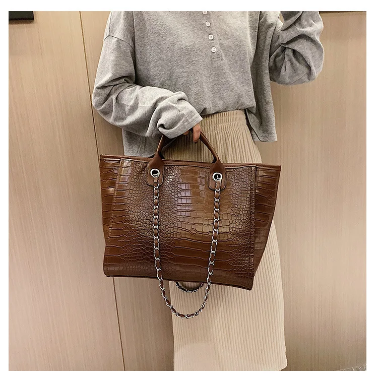 Дизайнерские женские модные сумки из крокодиловой кожи с буквами, дизайнерские сумки, роскошные качественные женские сумки через плечо, большая сумка-мессенджер