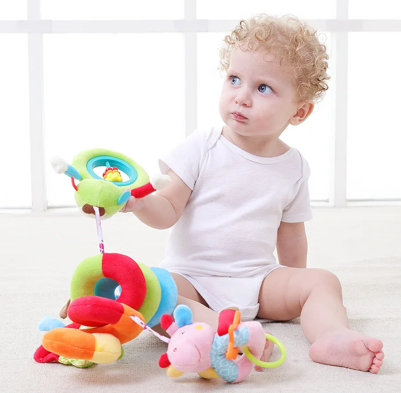 Игрушки для малышей, новорожденных; Детский развивающий спираль Ratlle игрушки мягкие удобные плюшевая кровать колокол кроватки подвесные игрушки для детей возраста от 0 до 12 месяцев подарки для детей