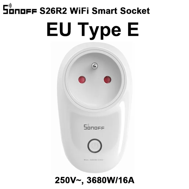 SONOFF S26 ITEAD Wifi Smart Socket Adaptateur de charge Télécommande sans I4P6