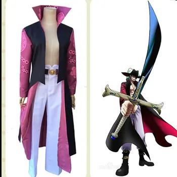 

Anime ONE PIECE Cosplay Costume Dracule Mihawk Eagle Eye The World'S Largest Swordsman Trousers Belt Windbreaker
