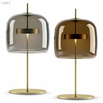 

Nordic Brief Creative Study room Glass Table lamp Italy Designer Deco LED Desk light Foyer bedroom Office Reading lamp E27 bulb