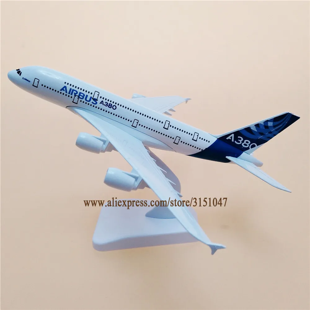 Сплав металла прототип Air A380 Airbus 380 Airlines модель самолета Модель самолета Стенд самолет дети подарки 20 см