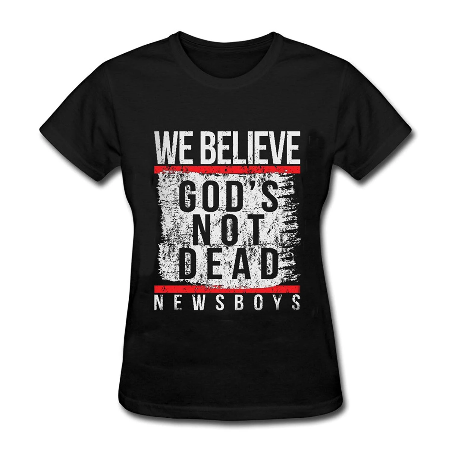 Женская футболка с логотипом We Believe God's Not Dead Tour 2016 | одежда