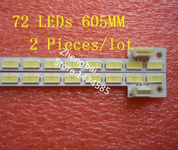 

2 piece/lot 55"T550HVD02.3 74.55T02.001-3-DX1 LED strip E117098 E150504 V341-201 V341-202 4H+V3416.021/B 72 LEDs 605MM