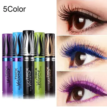 

4D Silk Fiber Lash Mascara Waterproof Colorful Mascara Curling Eyelash Extension Blue Brown Black Thick Mascara Cosmetics