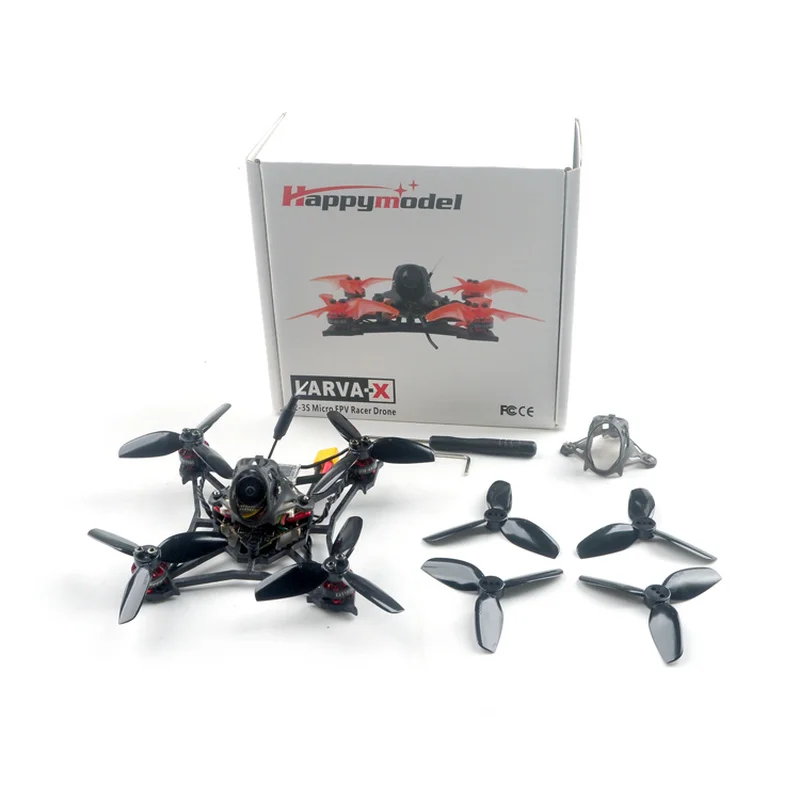 Happymodel Larva X 100 мм Crazybee F4 PRO V3.0 2 3S 5 дюймов FPV гоночный Дрон BNF с камерой Runcam Nano2|Детали и