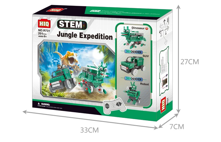 3 in 1 4Channel educational toys RC plastic bricks set for kids