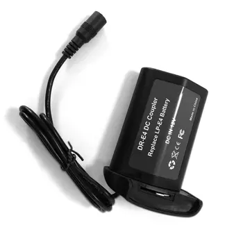 

LP-E4 DR-E4 DC Coupler External Fake Dummy Battery LP-E4N E19 for Canon Camera 1DX 1DX2 1DS3 1D4 10 -12V Plug in F970P+DR-E4 19V