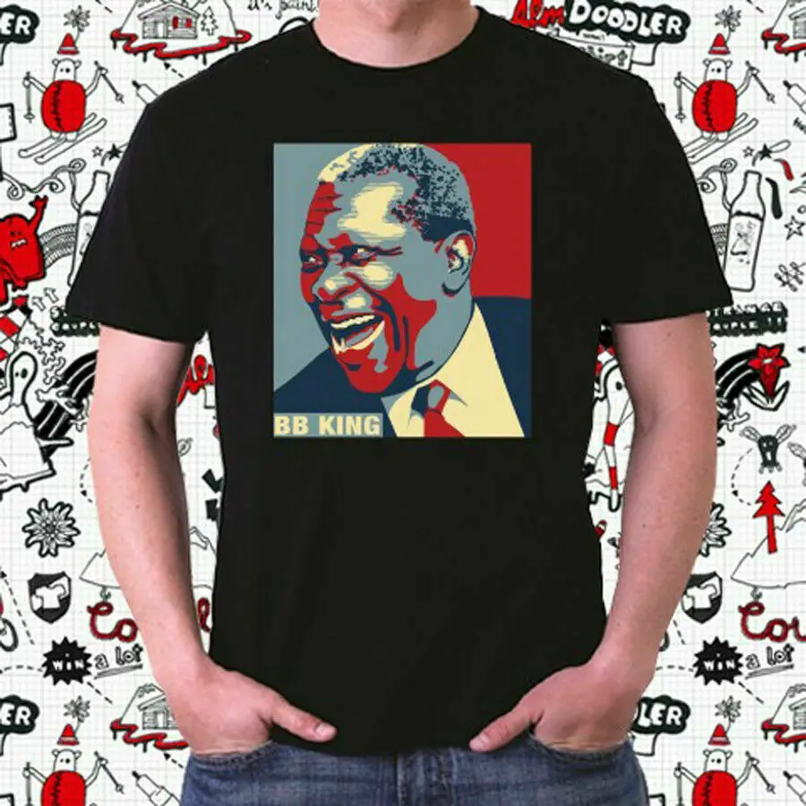 

Bb King Famous Singer Mens Black T-Shirt Size S To 5Xl Vintage Men Gift Tee