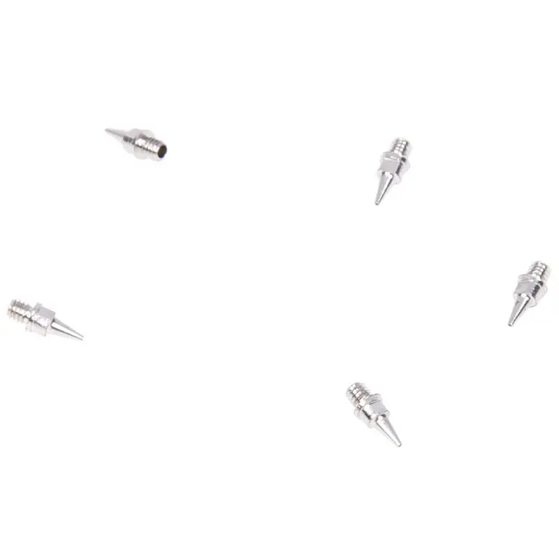 5pcs 0.2mm Airbrush Nozzle+ 5pcs 0.2mm Needle Replacement for Airbrushes Gun