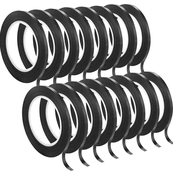 

16 Pcs Whiteboard Graphic Chart Tape,Dry Erase Board Art Tape,Thin Black Gridding Graphic Tape,m Width,Glossy Black