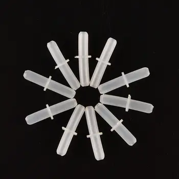 

10 PCS 2 Way Connectors Aquariums Air Valves Aquarium Air Tube Filter White Straight Connectors