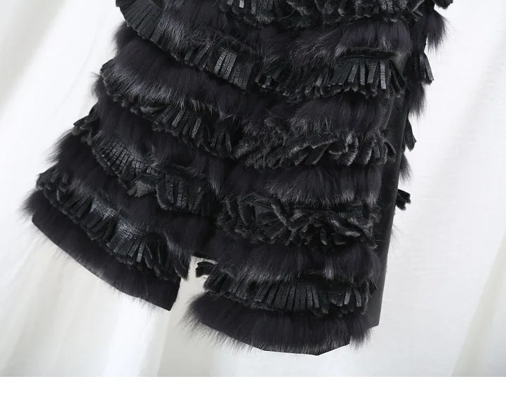 New Fashion Natural Real Fox Fur Vest Jacket Waistcoat Gilet Raccoon Fur Parka Women Winter Thick Warm Luxury Genuine Coats