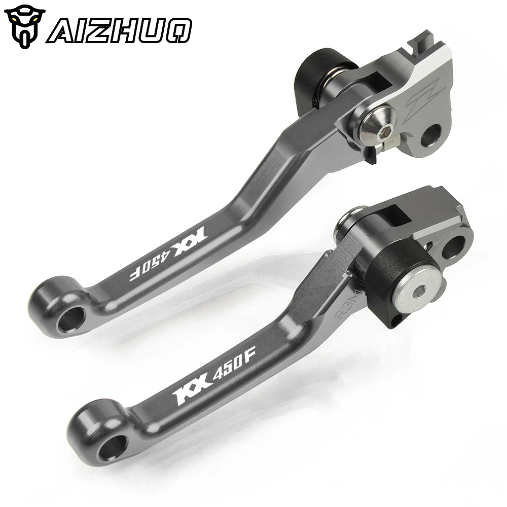 GRAY CNC мотоцикл Pivot сцепные рычаги для ДЕРТ Пит байка для KAWASAKI KX450F KX 450F 450 F 2013 - Цвет: GRAY