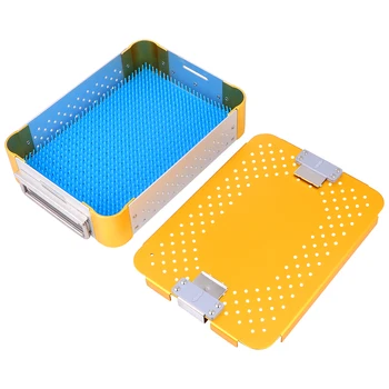 

Metal Sterilization Container Shop Sterilization Box Disinfection Tray Protection Tools for Home Outdoor Outside (Golden)