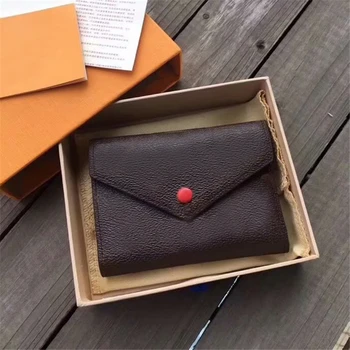 

Ladies fashion Portable wallet Coin Purse Women's Clutch Wallet High-quality genuine leather VlCTORNE With box Free shipping