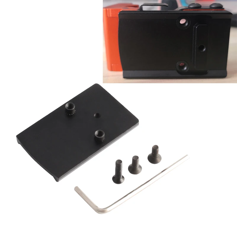 MAGORUI Tactical Glock Plate Base Mount Fits RMR VISM Red Dot Sight for Real fire Caliber Rear | Спорт и развлечения