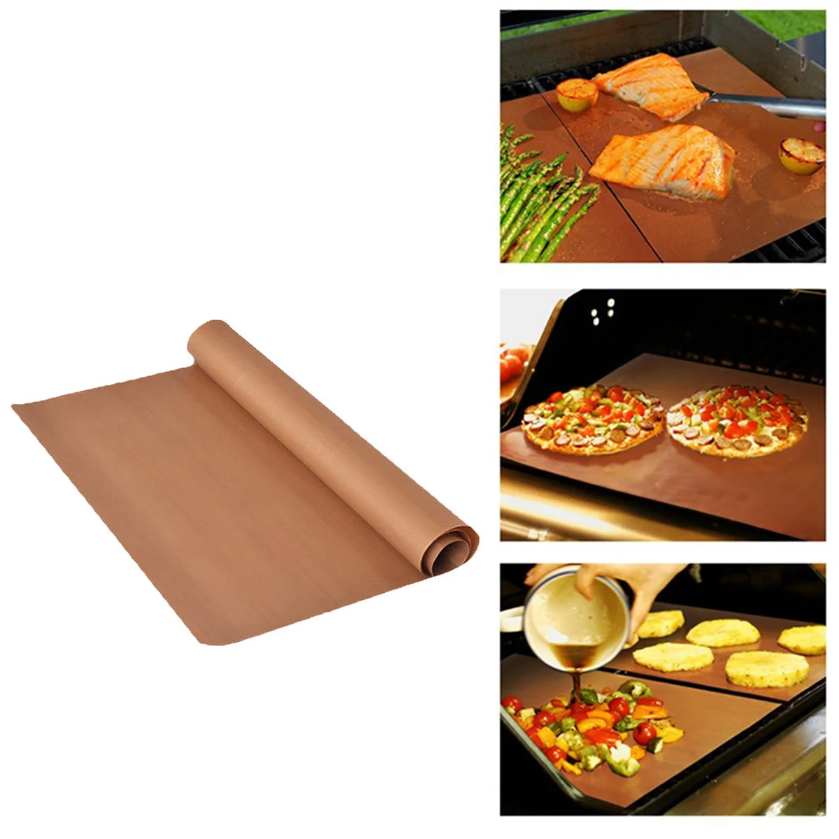 

30x40cm Non-stick Reusable Baking Mat High Temperature Resistant Sheet Pastry Baking Oilpaper Heat-Resistant Pad