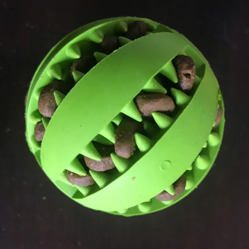 Новые игрушки для домашних животных 5 см интерактивные игрушки для собак эластичный шар натуральный резиновый протекающий шарик чистка зубов мяч кошка собака пережевывать игрушки