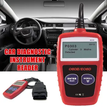 

MS309 OBD2 Car Fault Diagnostic Scanner Code Reader Check Engine Light OBDII/EOBD Scanner Display DTC Auto Diagnostic Tool
