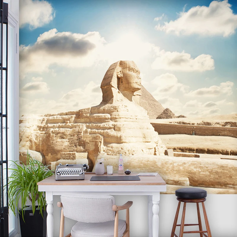 Изготовленный На Заказ 3D фото обои классический Египетский Сфинкс большой