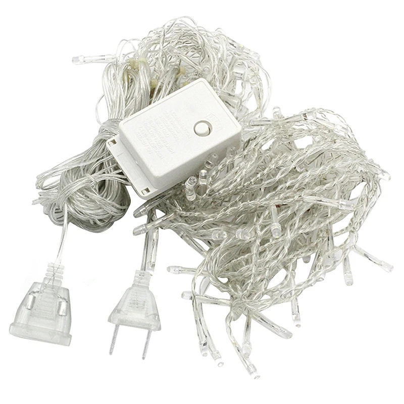 

Hot Led Ice Strip Light Bedroom Home Outdoor String Curtain Lamp Waterproof Christmas Wedding Party Garland Decor Warm White Eu