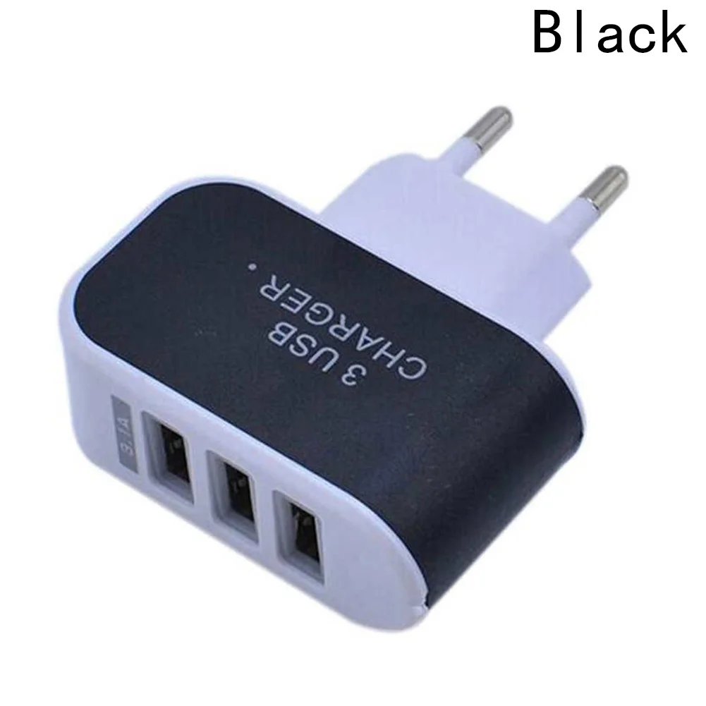 Лучший Простой ЕС тройной USB порт телефон планшет 5V 3A стильный адаптер зарядного устройства аксессуар