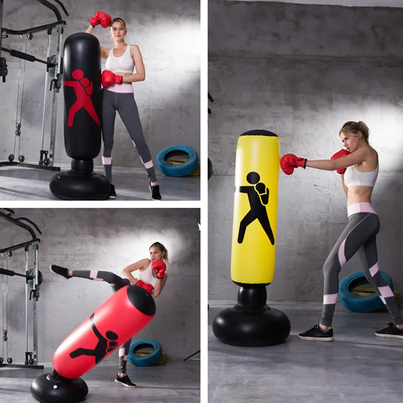

Hot Selling Inflatable Boxing Column Children Large Size PVC Tumbler Vent Toy Educational Stereo Martial Arts Advertisement