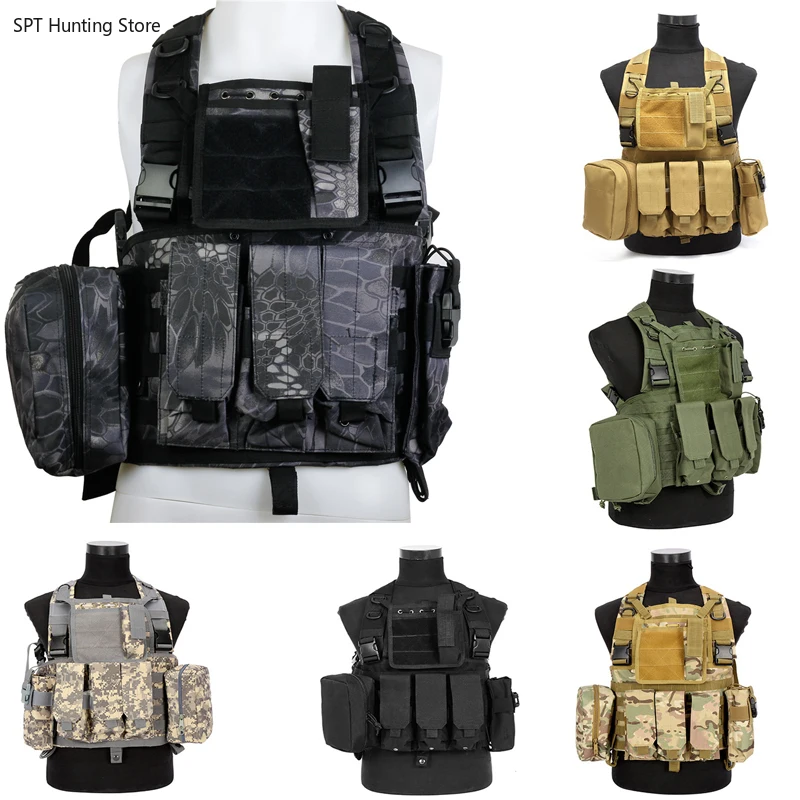 Outdoor Army Tactical Military Vest Molle RRV Chest Rig Hunting