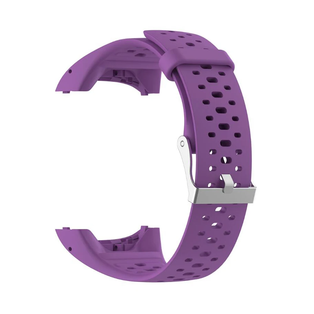 Silicone Wrist Strap Replacement for Polar M430 GPS Running Smart Sport Watch Band with Tools Wristband for Polar M400 Bracelet - Цвет: purple