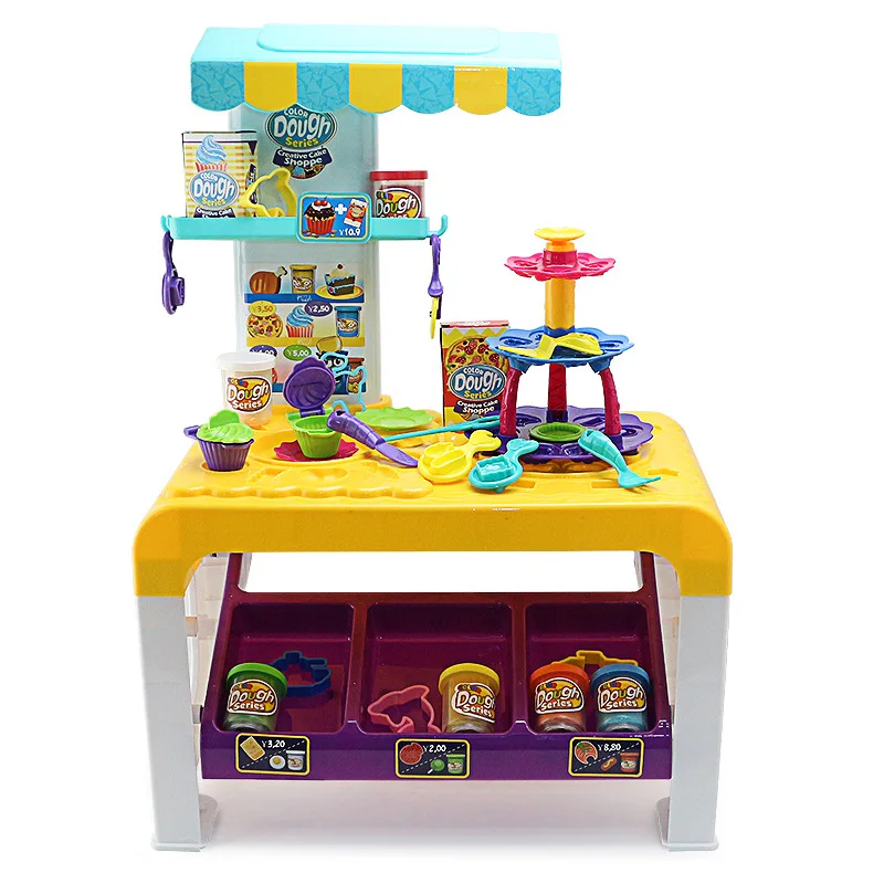 

BOWA Stereo Colored Clay Handmade Creative Plasticene Clay Mould Set BOWA Cake Supermarket Play House Toys