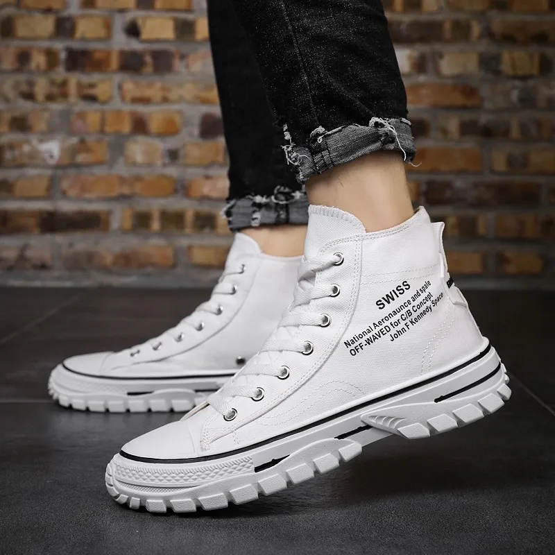 

Men's Casual Canvas Skate Shoes Men's 2019 Korean-style Trend of Fashion Classic Online Celebrity Breathable Students MEN'S SHOE