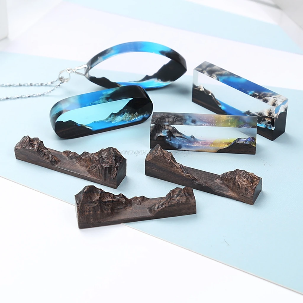 

Resin Epoxy Art Craft Sandalwood Natural Unfinished Wood Pendant Jewelry Making O30 19 dropship