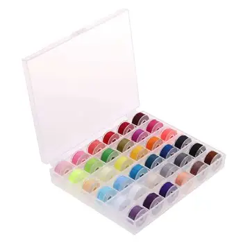 

36Pcs Sewing Machine Bobbin Threads With Storage Case Box Janome/Elna/Kenmore/Babylock/Singer Sewing Machine（Assorted Colors）