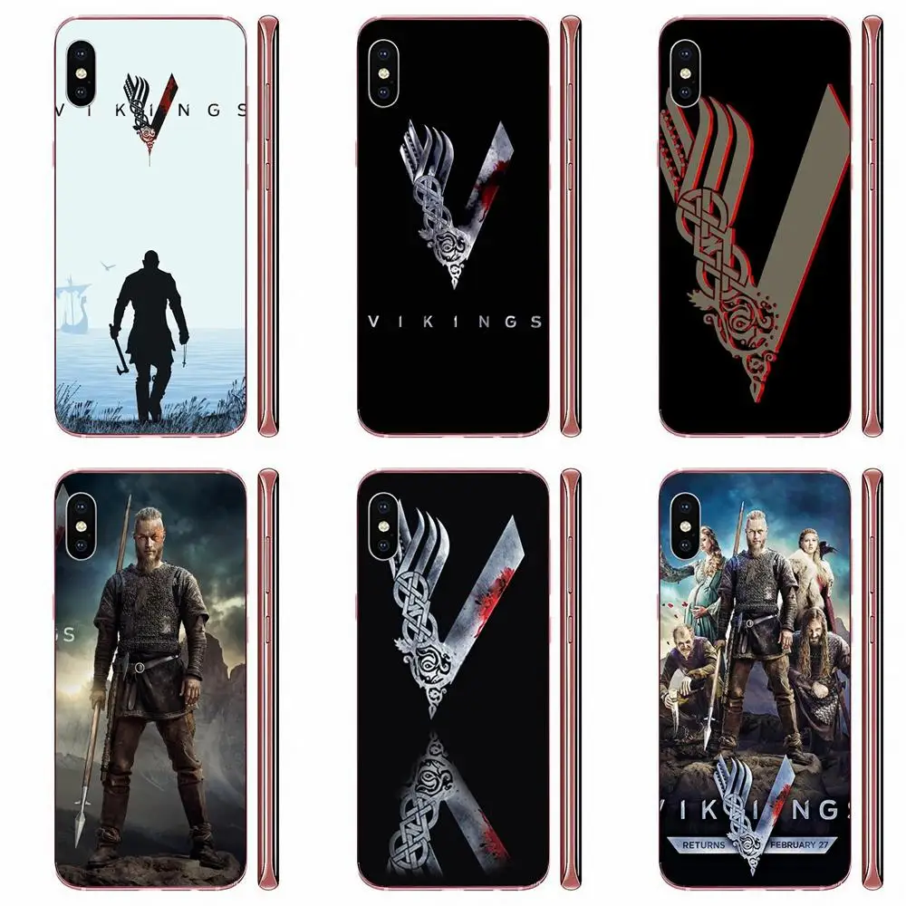 Чехол с рисунком Ragnar Vikings логотипом TPU художественный принт для Xiaomi CC9 CC9E Mi 3 4 4i 5 5S 6