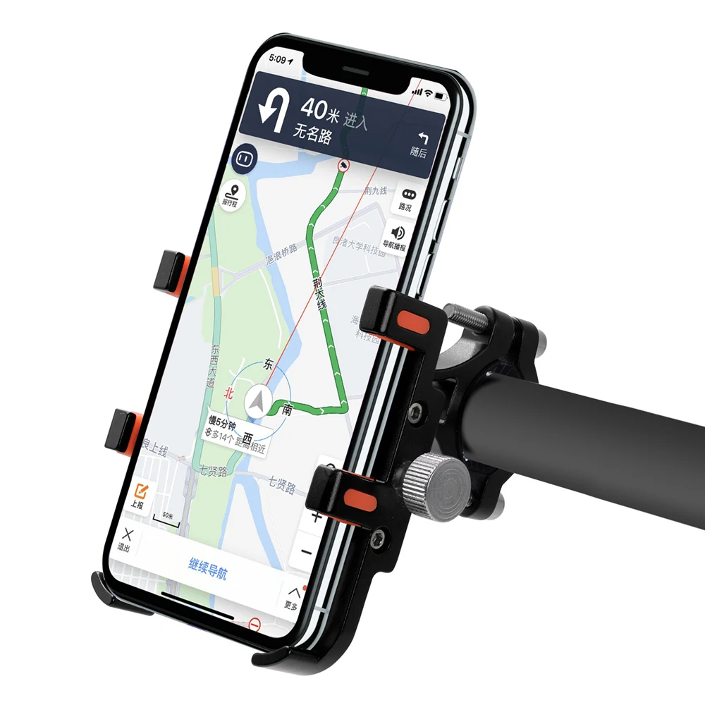 360 Вращающийся алюминиевый сплав Кронштейн для мобильного телефона gps кронштейн для мотоцикла, электрического трицикла, внедорожника, ATV, велосипеда