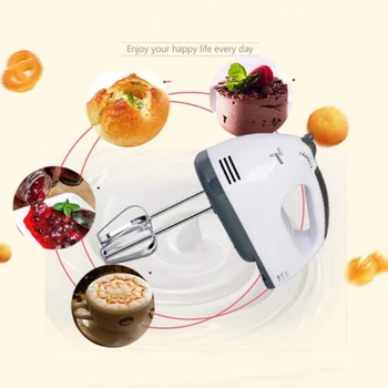 

7-speed Mini Manual Blender Multi-function Food Blender Durable Food Processor Hand-held Electric Whisk Mixer Small Appliances