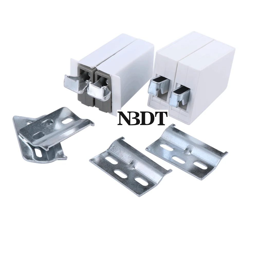 8Pairs Kitchen Wall Cabinet Cupboard Hanging Bracket Hanger Adjustment ABS Plastic Hook Decoractive Cover