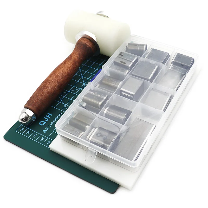 

24/39/52pcs/set Leather Hole Hollow Cutter Punch Sets Metal Hole Shape Punches Handmade Leather Craft DIY Tool for Phone Holster