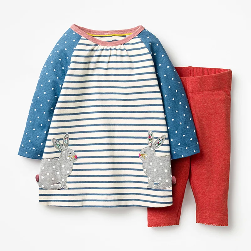 20506 same picture Little maven 2-7Years Autumn Floral Pattern Cotton Toddler Girl Clothing Set Children's Fall Boutique Outfits Kits For Baby - Цвет: 20506 same picture