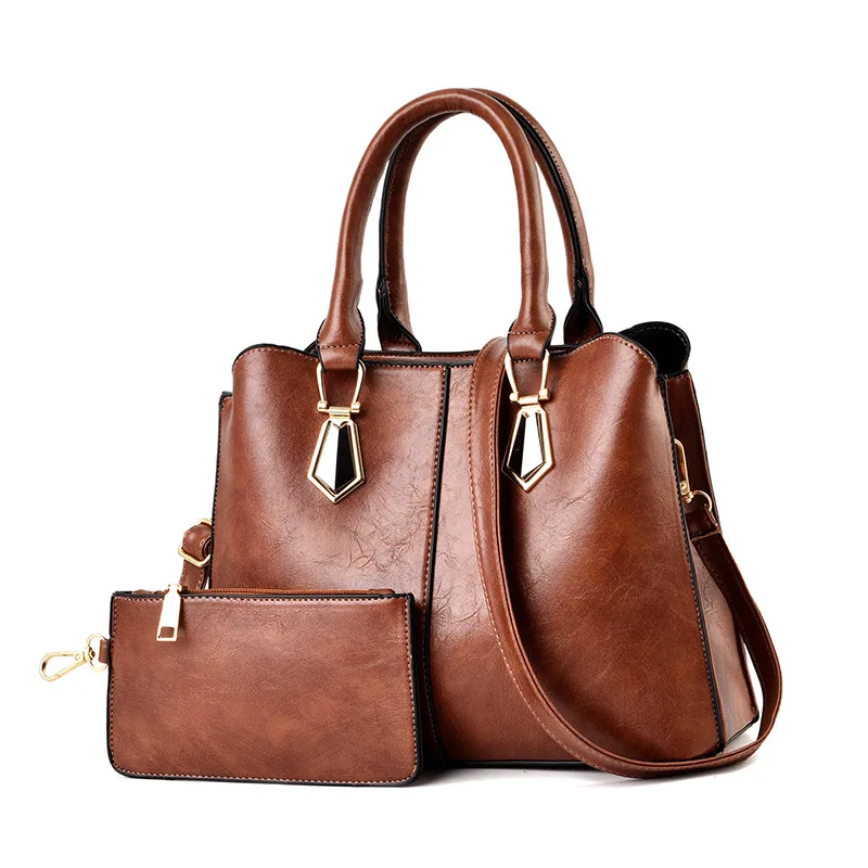 

2PCS/Set Women Composite Bag Designer Large Capacity Bolso Mujer Handbags Designer Sac Main Femme Shoulder Bag Messenger Bag