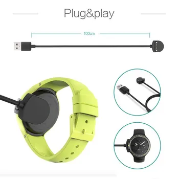 

USB Plug Smartwatch Quick Charging Cable Portable Charger Adapter Cord For Ticwatch E/S Smartwatch Charger Accessorie